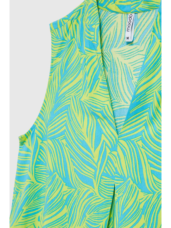 Moodo Zelen top brez rokavov