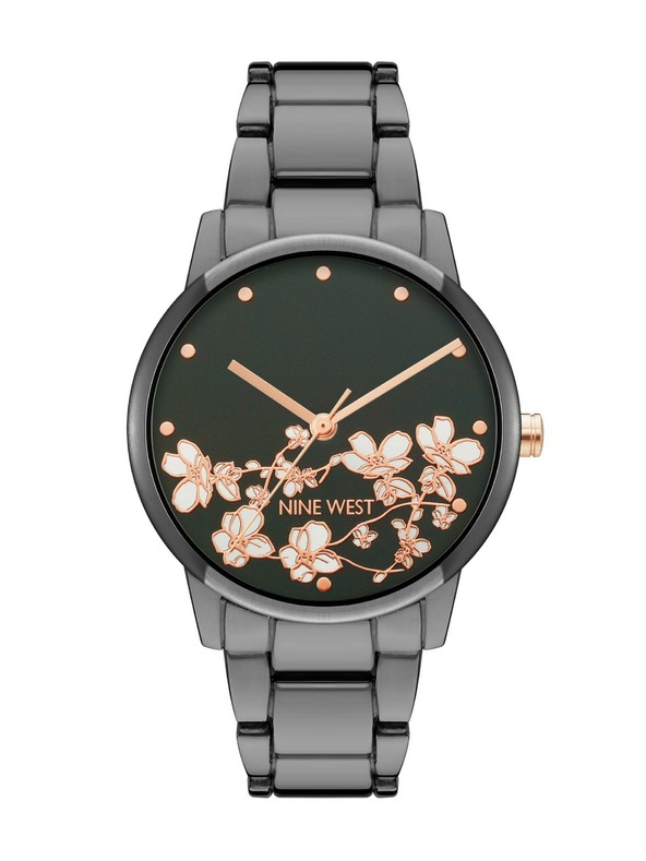 Nine West	 Nine West ženske ročne ure okrogle oblike NW/2597FLGY