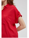Moodo Rdeča srajca s kratkimi rokavi