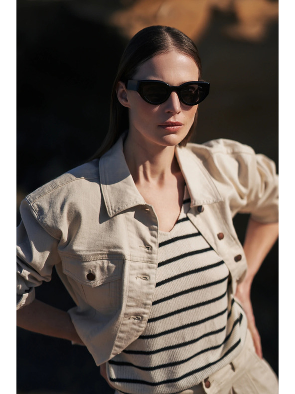 Moodo Kremna jeans jakna