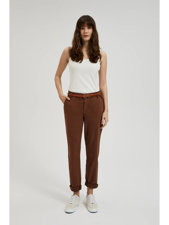 Moodo Rjave hlače z pasom