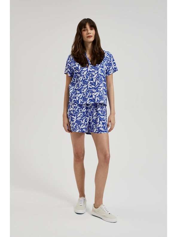 Moodo Modro-bele kratke hlače Moodo