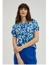 Moodo Modra vzorasta bluza