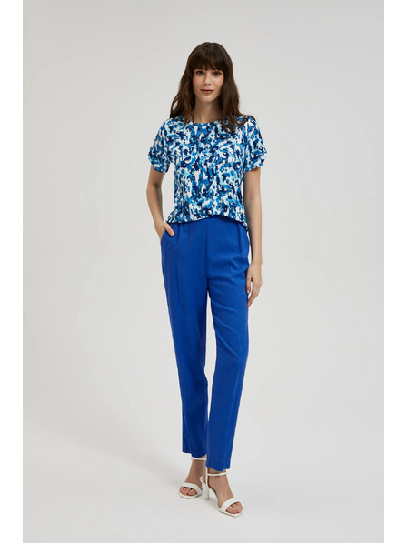 Moodo Modra vzorasta bluza