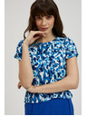 Moodo Modra vzorasta bluza
