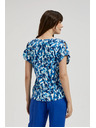 Moodo Modra vzorasta bluza