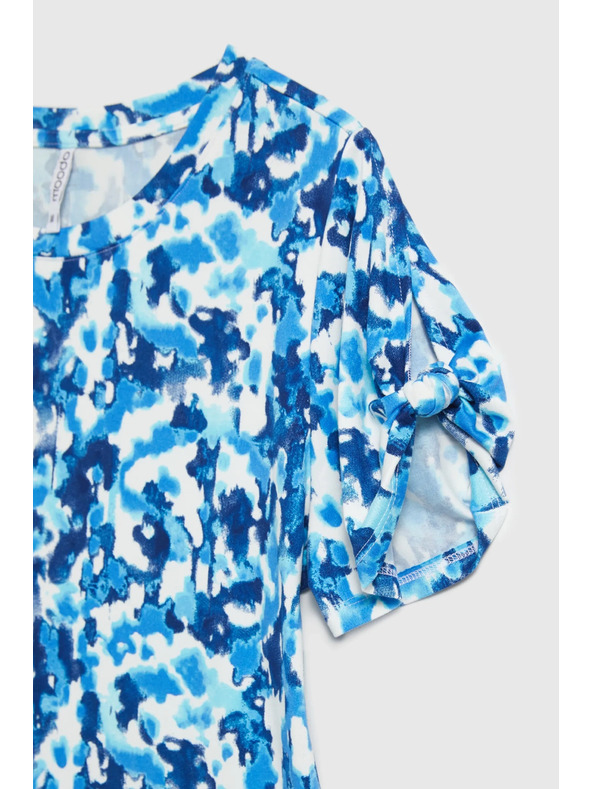 Moodo Modra vzorasta bluza