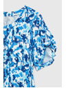 Moodo Modra vzorasta bluza