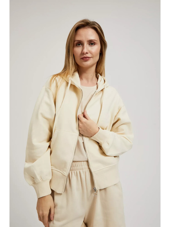 Moodo Kremasta zadrga jopica