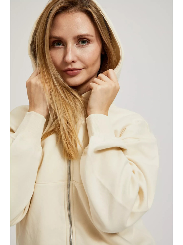 Moodo Kremasta zadrga jopica