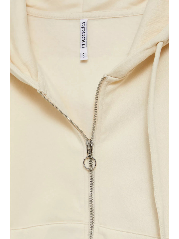 Moodo Kremasta zadrga jopica