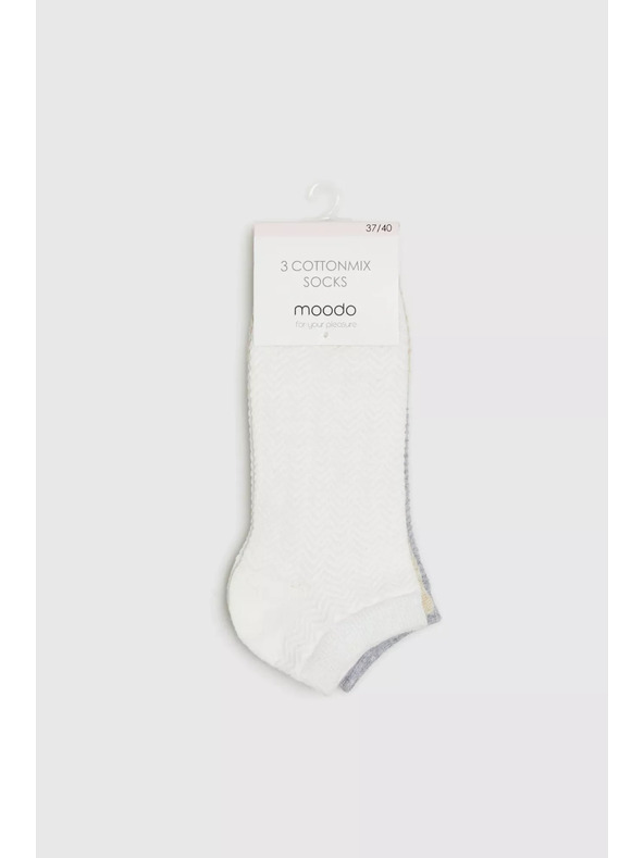 Moodo Komplet 3 parov nogavic