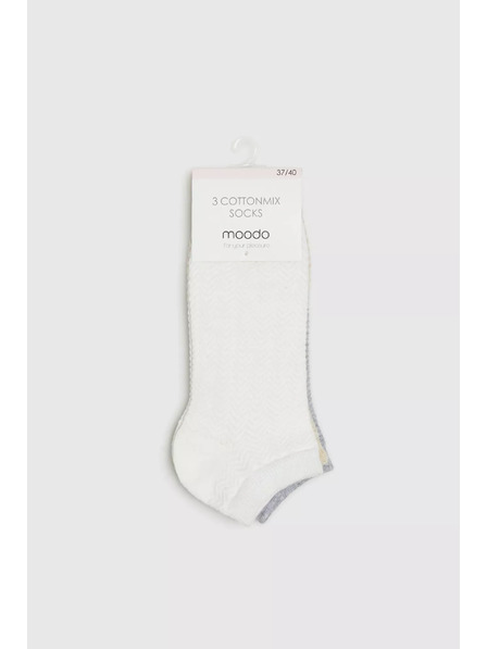 Moodo Komplet 3 parov nogavic