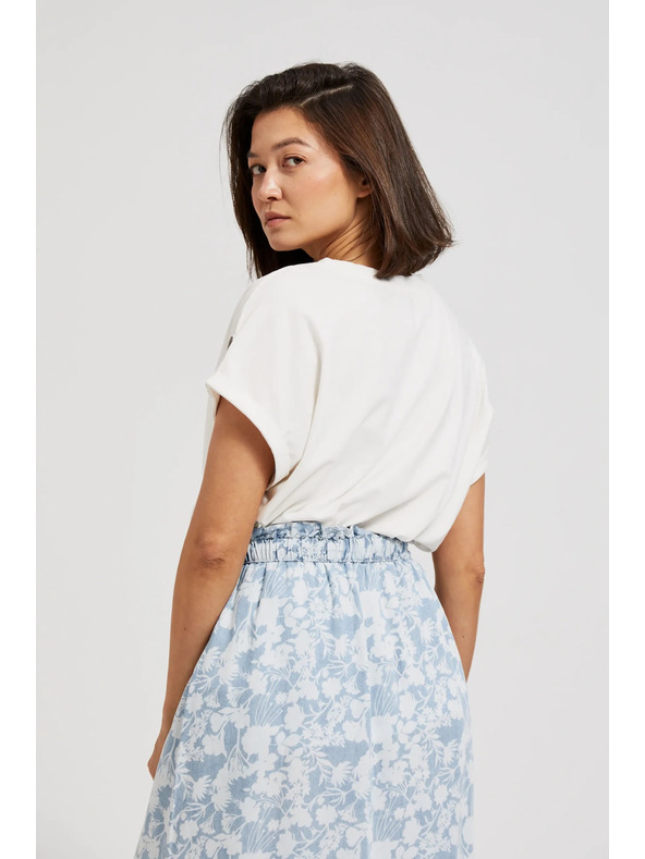 Moodo Svetlo modro ohlapno krilo