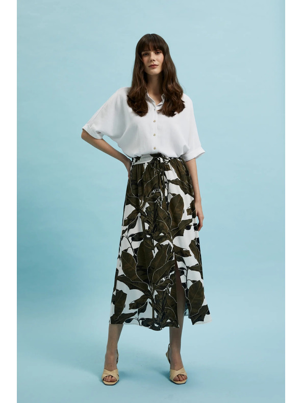 Moodo Kaki vzorasto ohlapno krilo