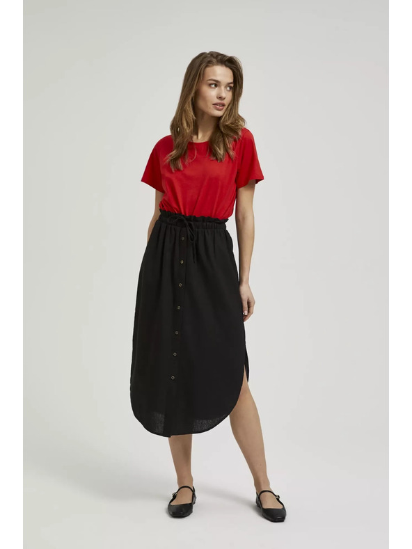 Moodo Črna ohlapna krilo