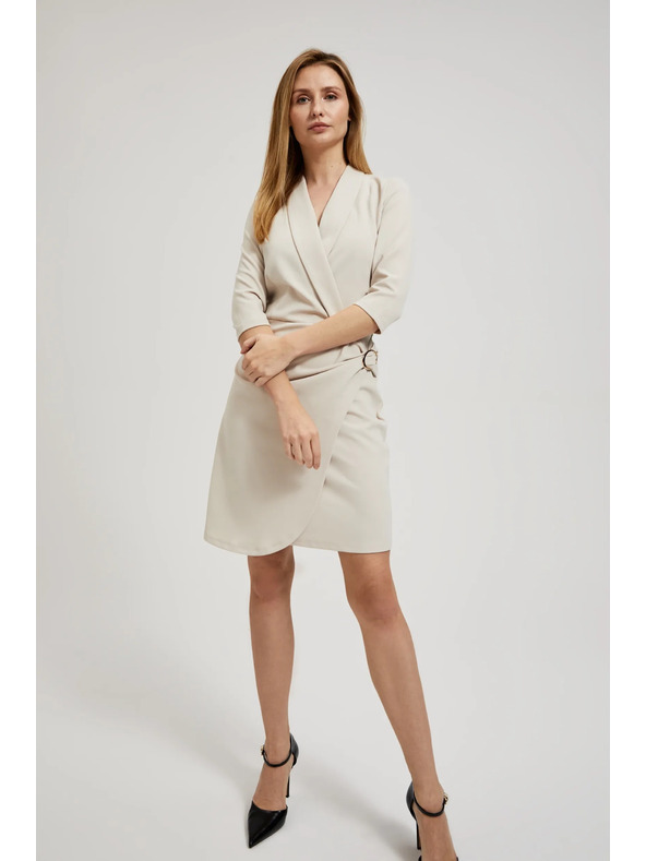 Moodo Kremaste zavihane obleke