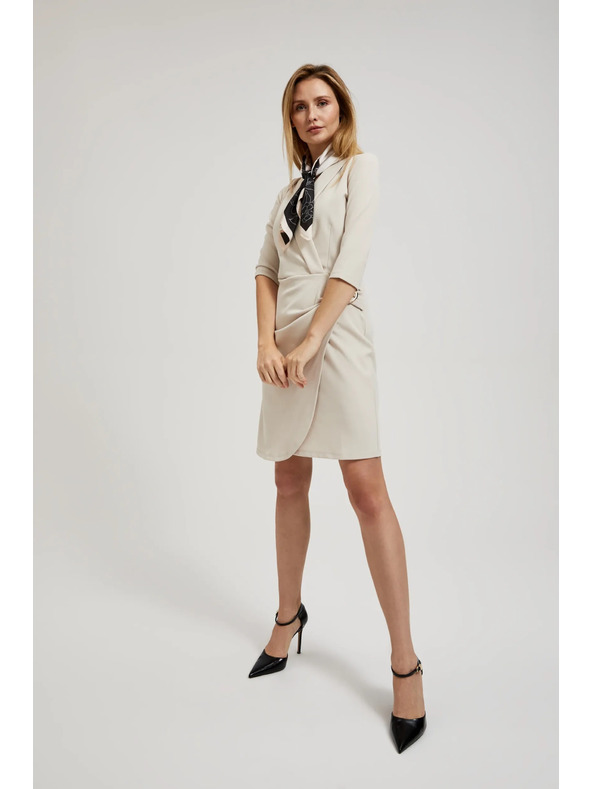 Moodo Kremaste zavihane obleke