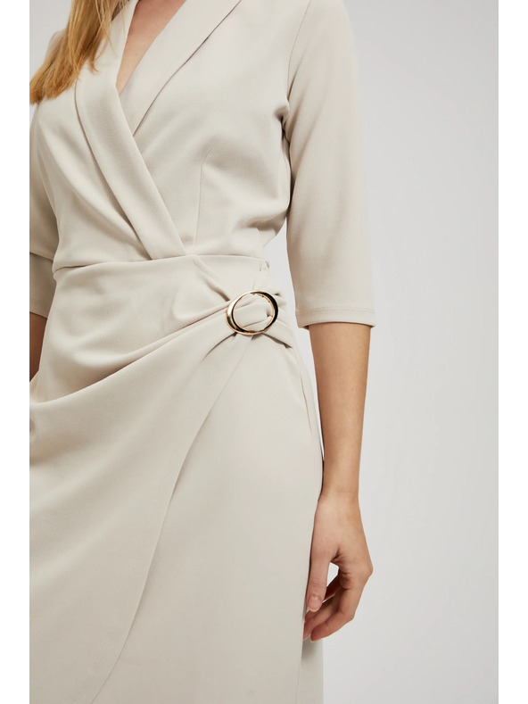 Moodo Kremaste zavihane obleke