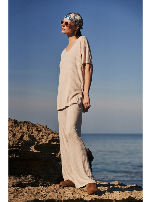 Moodo Kremast ohlapni top