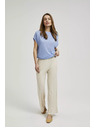Moodo Svetlo moder ohlapni top