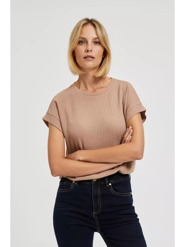 Moodo Svetlo rjav top