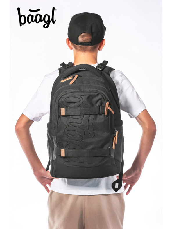 BAAGL  BAAGL Šolski nahrbtnik Skate max Darkness