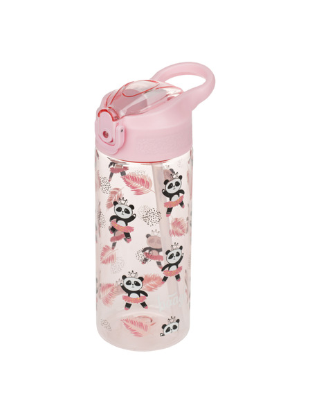 BAAGL  BAAGL Tritanska steklenica za pijačo z slamico Panda 500 ml