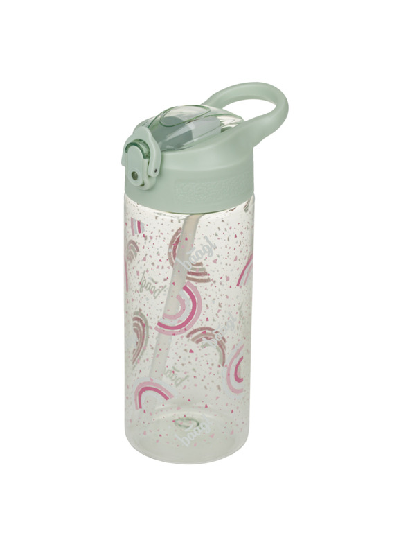 BAAGL  BAAGL Tritanska steklenica za pijačo z slamico Mavrica 500 ml