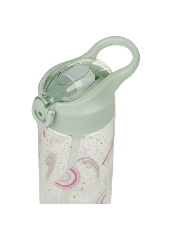 BAAGL  BAAGL Tritanska steklenica za pijačo z slamico Mavrica 500 ml