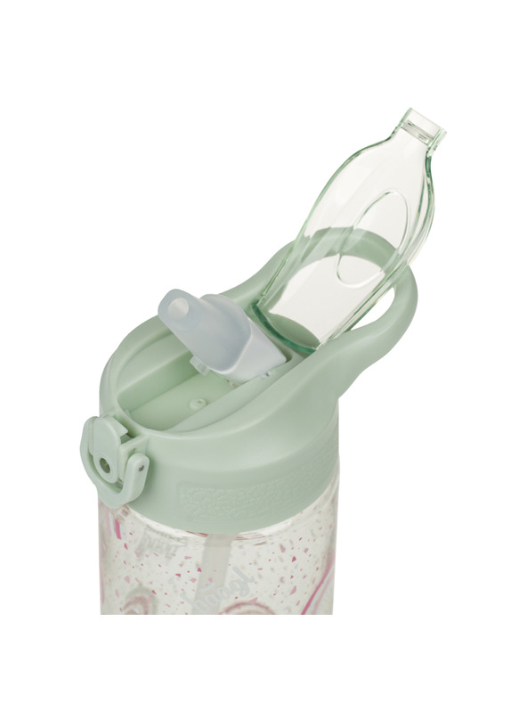 BAAGL  BAAGL Tritanska steklenica za pijačo z slamico Mavrica 500 ml