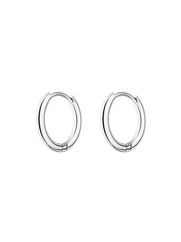 Rosefield Rosefield uhani srebrne barve Small Hoops JESHS-J582