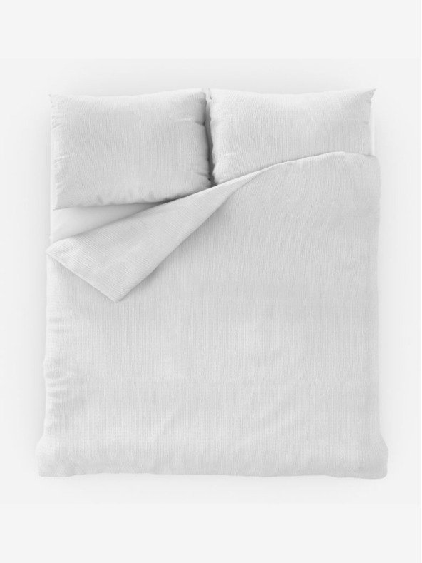 Kvalitex Francoska podaljšana krepa posteljnina 240x220, 70x90cm bela Kvalitex