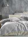 Kvalitex Francoska muslinjasta posteljnina 240x200, 70x90cm svetlo siva Kvalitex