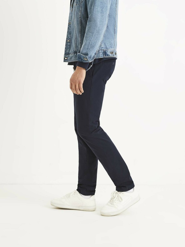 Celio Temno modre moške hlače Celio