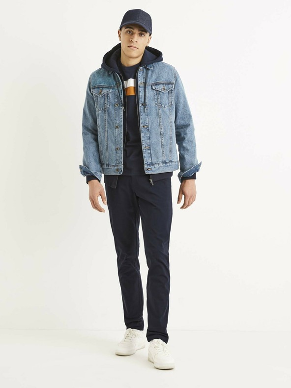 Celio Temno modre moške hlače Celio