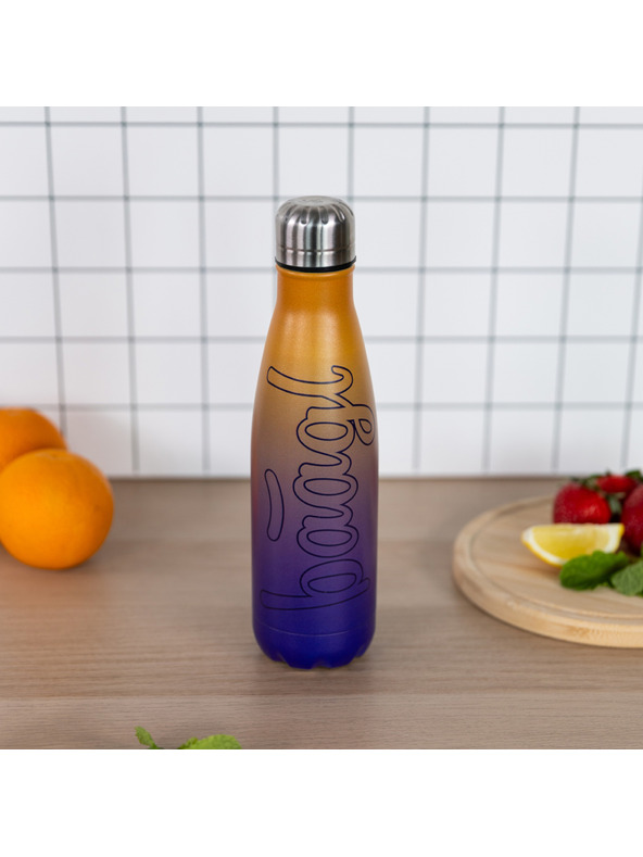 BAAGL  BAAGL Termovka s kovinskim pokrovom Gradient rumeno-vijolična, 500 ml