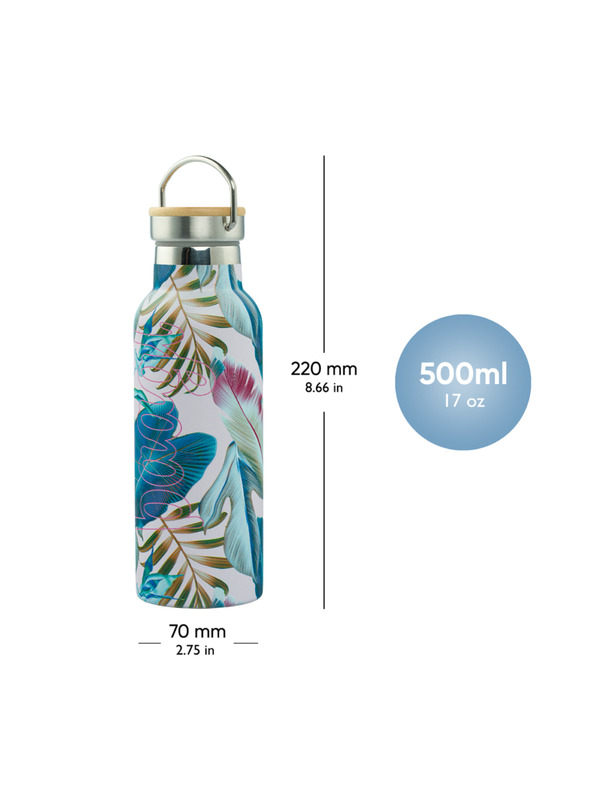 BAAGL  BAAGL Termovka z bambusovim pokrovom Listi, 500 ml