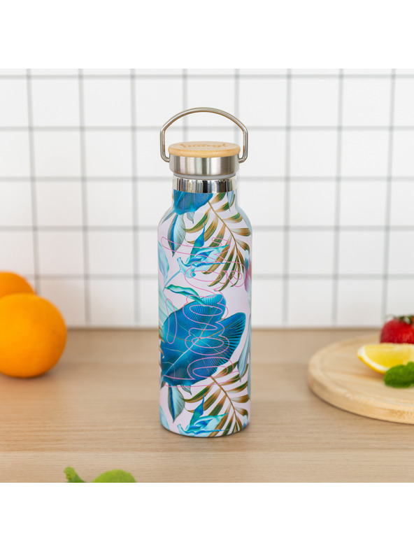 BAAGL  BAAGL Termovka z bambusovim pokrovom Listi, 500 ml