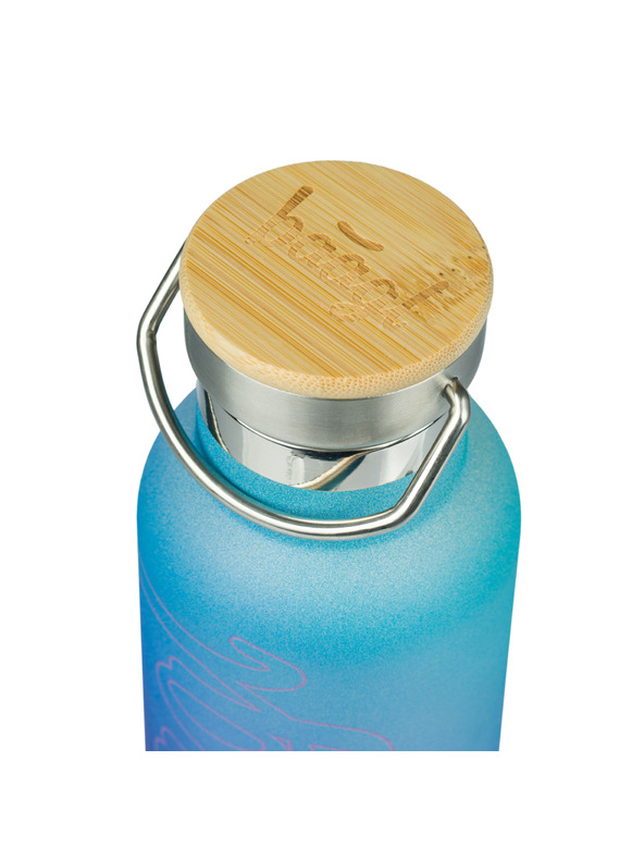 BAAGL  BAAGL Termovka z bambusovim pokrovom Gradient modro-vijolična, 500 ml