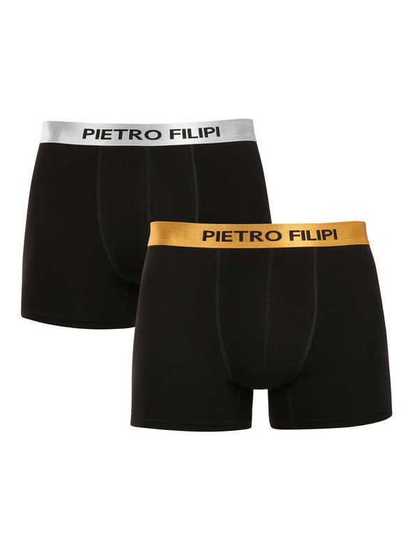 Pietro Filipi Komplet dveh - moške boksarice Pietro Filipi črne Metalic mix
