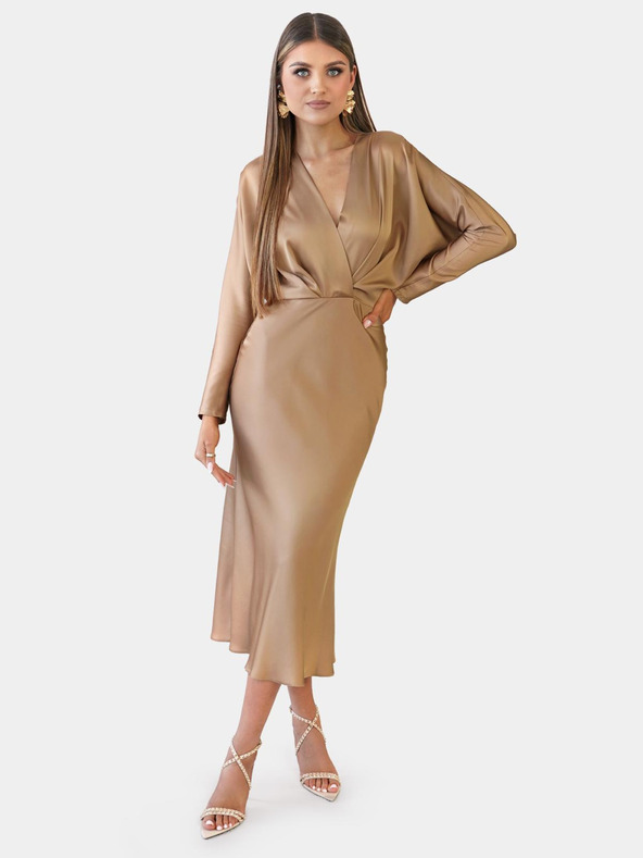 Edoti Maksi obleka VENICE - zlata