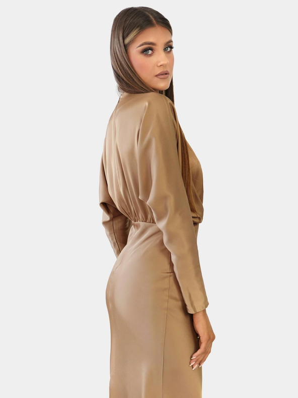 Edoti Maksi obleka VENICE - zlata