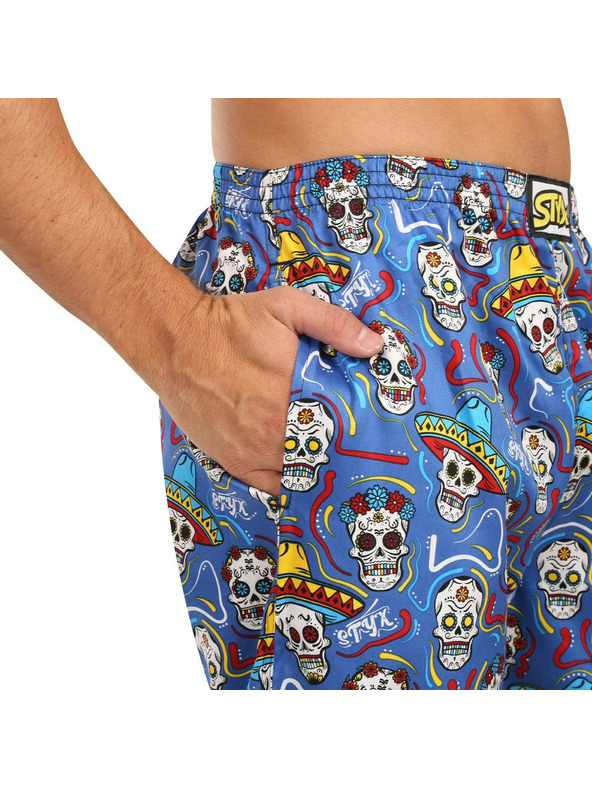 Styx Moške spalne hlače Styx lobanje
