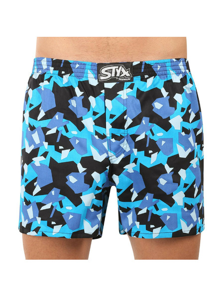 Styx Moške spodnje hlače Styx premium art klasični gumijasti pas kvadratni maskirati