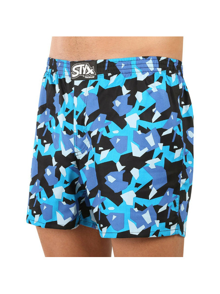 Styx Moške spodnje hlače Styx premium art klasični gumijasti pas kvadratni maskirati