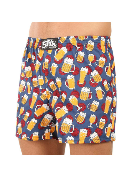Styx Moške spodnje hlače Styx premium art klasični gumijasti pas pivo
