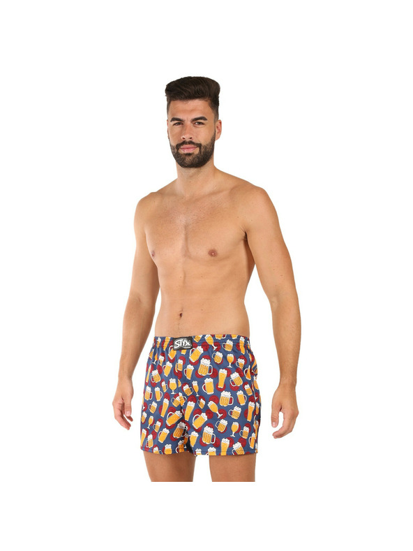 Styx Moške spodnje hlače Styx premium art klasični gumijasti pas pivo