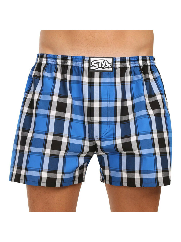 Styx Komplet treh moških kratkih hlač Styx classic elastic večbarvnih