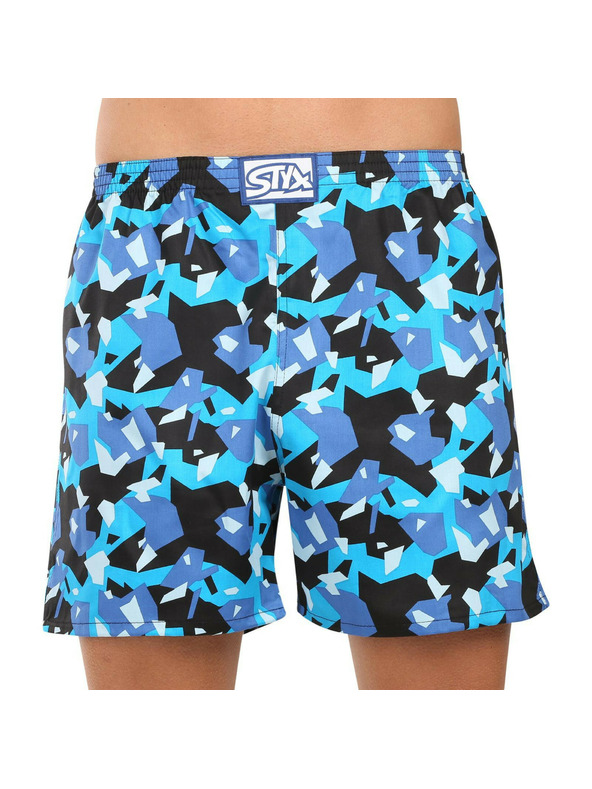 Styx Komplet treh - moške spalne hlače Styx večbarvne